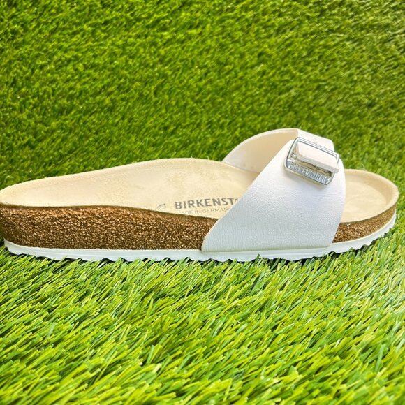 Birkenstock Madrid Birko-Flor Mens Size 9 Womens 11 White Walking Slide Sandals main image 6